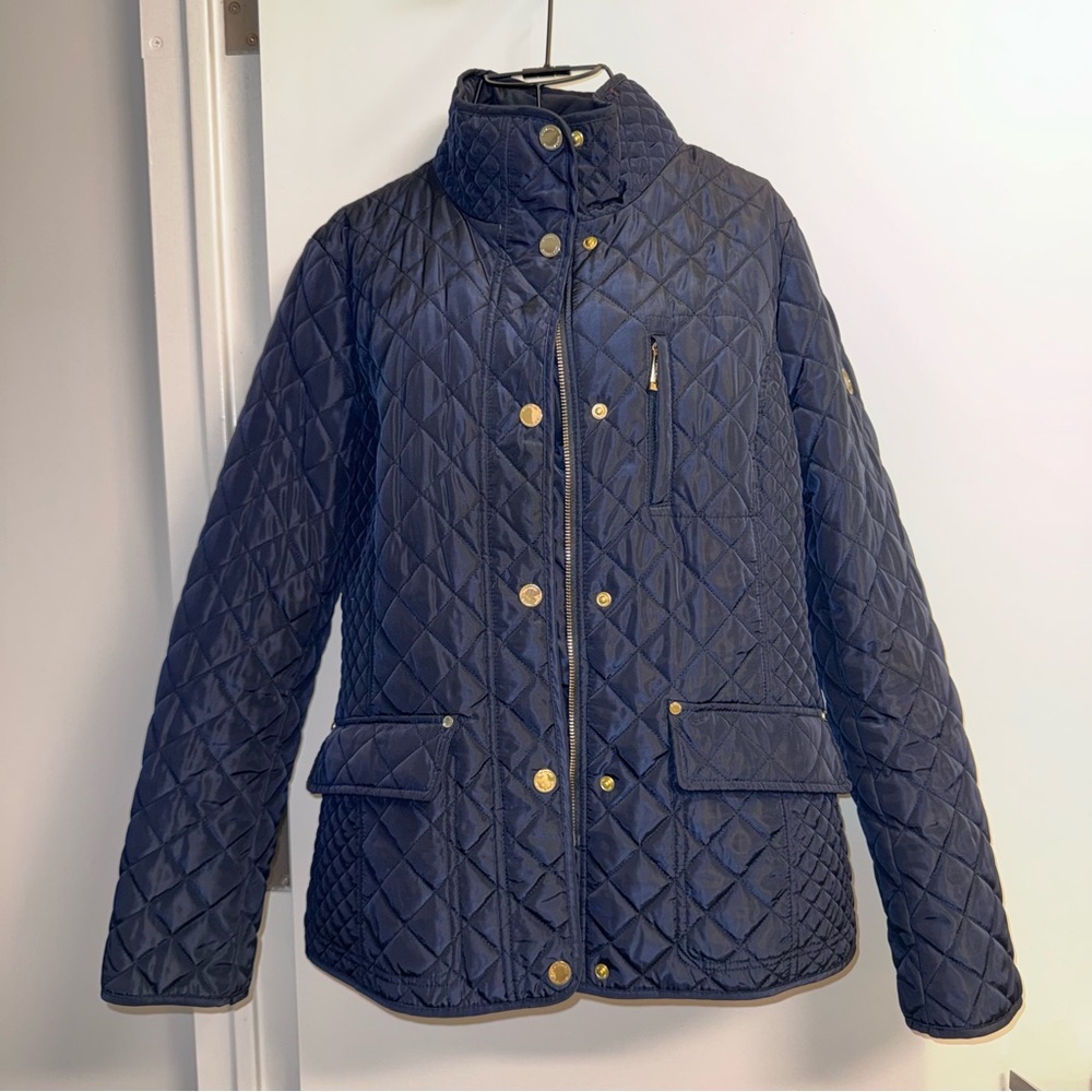 Michael Kora Navy Quilted Jacket